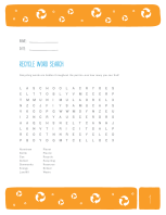 Free Printable: Recycle Word Search